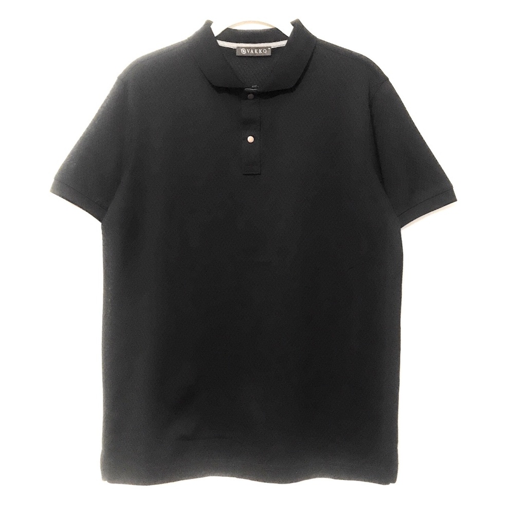 Mens Black Golf Shirt Lux Polo NWOT